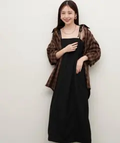 ナチュラルクチュール＊肩リボンワンピース