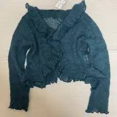 古着　森ガールy2k 00s グランジ　平成ギャル☆かぎ編み　カーディガン