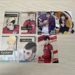 ハイキュー‼︎ ファンパーク　箔押しクリアカードコレクション　京谷　山本