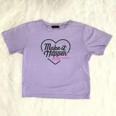 ラブトキシック 半袖 ハートプリントTシャツ 150 Ｍ　ラベンダー色