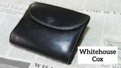 ホワイハウスコックス　 三つ折り財布　黒