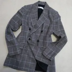 【未使用に近い S】ZARA ザラ テーラード ダブルブレストジャケット