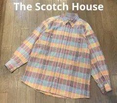 The Scotch House スコッチハウス チェック柄 コットン長袖シャツのサムネイル