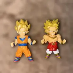 【当時物】ドラゴンボール　ミニフィギュア　キーホルダー　悟空＆ブロリー