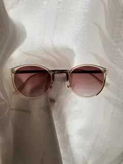 ブラウンレンズ ラウンドサングラス