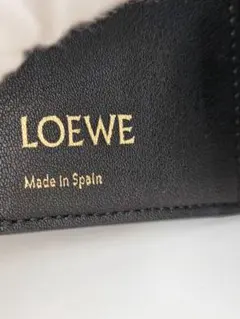 【美品】LOEWE ロエベ リピート ウォレット 三つ折り財布 ブラック