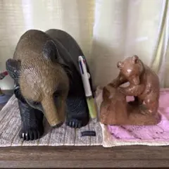 木彫り熊作家 高野夕輝 kuma-chan ソフビ 2個セット | Mercari