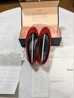 Repetto レペット バレエシューズ 赤 エナメル