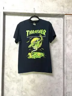 THRASHER スケートボードマガジン Tシャツ ブラックのサムネイル