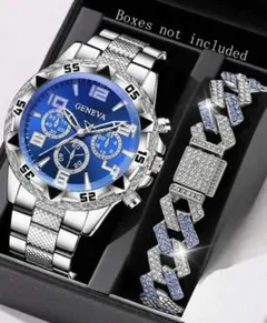 クロノグラフ 腕時計とブレスレットセット