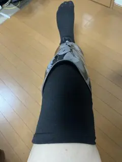 N義足用　黒　断端袋　義足用靴下　２枚組