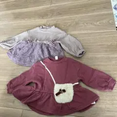 可愛いフリル付きトレーナー2点セット