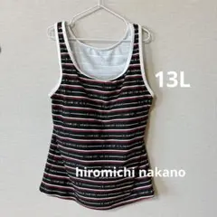 hiromichi nakano ボーダー柄 タンキニ トップス水着!!新品同様のサムネイル