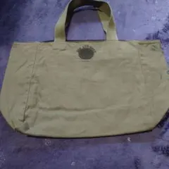 Agnès b. オリーブグリーン✕ブラック トートバッグ