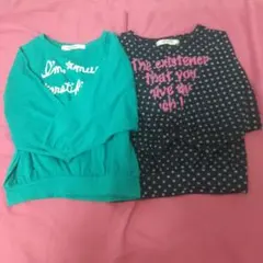 110cm 女の子 トップス ２枚セット