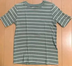 UNIQLO ボーダー Tシャツ 140 グリーンのサムネイル