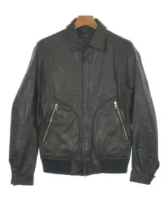 BARK TANNAGE羊革 ラムレザーシングルライダースジャケット 黒 46