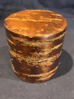 桜皮細工 茶筒 伝統工芸品