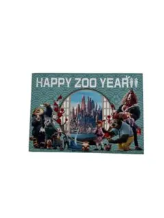 ディズニー ズートピア HAPPY ZOO YEAR ポストカード 年賀状風