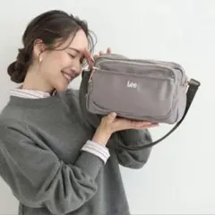【Lee別注／撥水】7ポケットショルダーバッグ／シューラルー　グレーのサムネイル