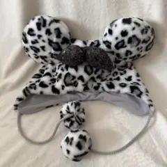 ディズニー　ファンキャップ　ヒョウ柄