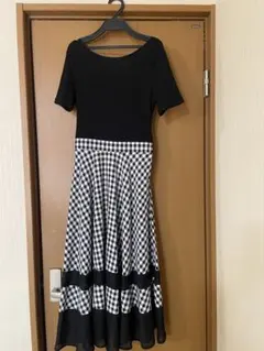 WILLSELECTION 半袖チェック柄ワンピース