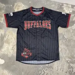 オリックス 2025年 ユニフォーム ストライプ フリーサイズ 黒/赤