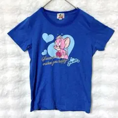 トムアンドジェリー プリント Tシャツ M ブルー キャラクター トップスのサムネイル