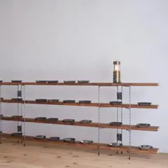 無骨なアイアン脚2点1セットＳ　アトリエ　スリムシェルフ イベント什器