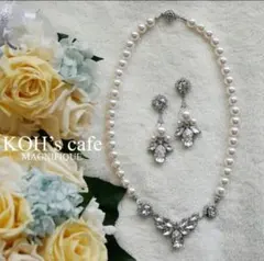 ブライダルアクセサリー ネックレス イヤリング スワロフスキー ウェディング