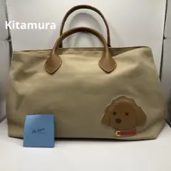 Kitamura キタムラ トイプードル　キャンバス ハンドバッグ　トートバッグ