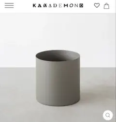 カナデモノ　シャープなフォルムの プラントポット　Mサイズ　オリーブ カナデモノ シャープなフォルムの プラントポット Mサイズ オリーブ