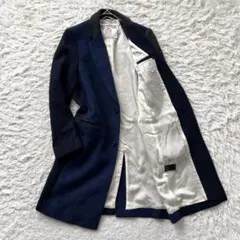 UNITED ARROWS ウール　マルチカラー　チェスター　コート