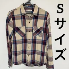 メンズシャツ　チェック柄　サイズSのサムネイル