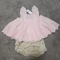 babygap レースチュニック　80cm アイレットブラウス
