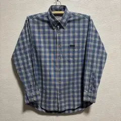ウールリッチ　woolrich 青と白のチェック柄 長袖シャツ