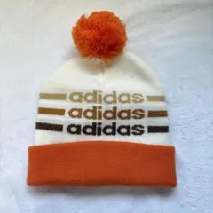 adidas ポンポン付きニット帽　OSFX