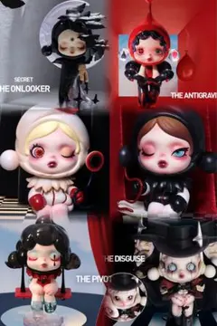 ⑥ SKULLPANDA×THE ADDAMS FAMILYシリーズ8個セット POP MART x SKULLPANDA The Addams Family Blind Box Series - The Toy