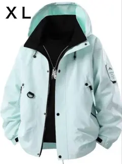 美品‼️爽やかカラーのウィンドブレーカー　ＸＬ　春のお出かけに✨