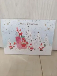 クリスマスポストカード サンタデザイン