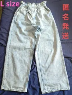 デニム ワイドパンツ Lサイズのサムネイル