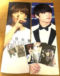 BTS ジョングク　グク　マスター　スローガン2枚　ポスター　ステッカー　トレカ