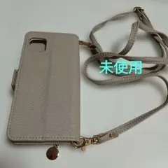 グレージュ スマホショルダーバッグ