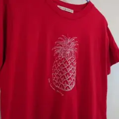 CHILD & WOMAN 赤 パイナップルTシャツのサムネイル