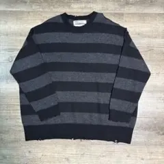 DAIRIKU fulling damage border knit ダイリク