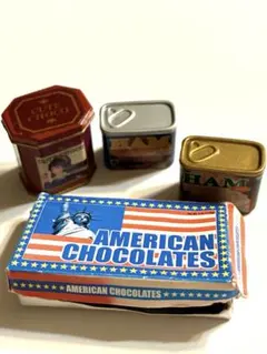 ミニチュア 食品 セット チョコレート ハム缶　アメリカンライフ