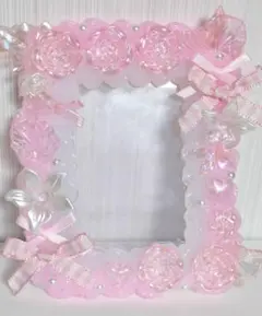 ホイップデコ　ピンク　クリア　推し活