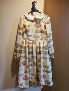 franche lippee がまぐちねこ ロングワンピース ブラウス セット 