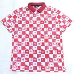 美品 MUNSING WEAR マンシングウェア チェック ゴルフシャツ Lのサムネイル