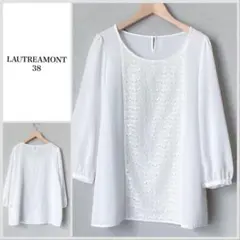 【美品♪】ロートレアモン　レース切り替えブラウスのサムネイル
